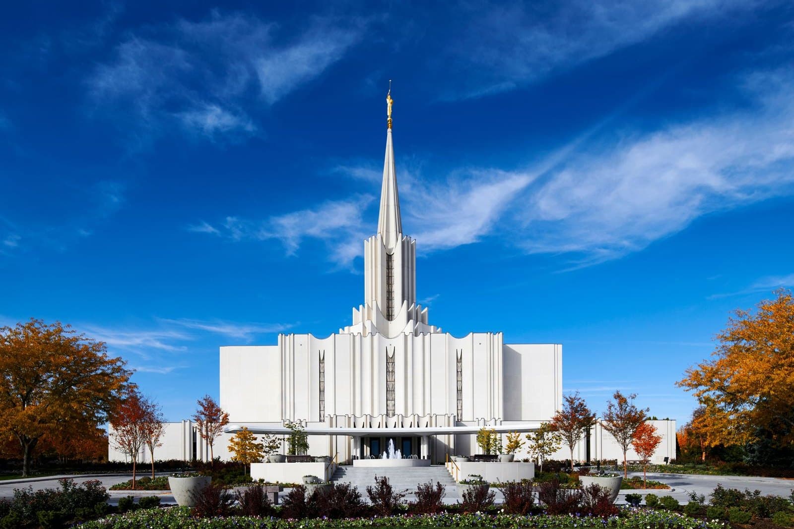 Jordan River Utah Temple in Utah, shown on its official venue website