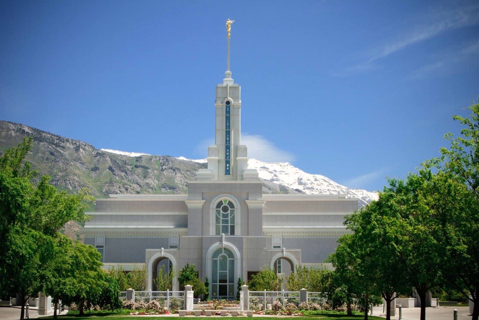 Mount Timpanogos Utah Temple in Utah, shown on its official venue website
