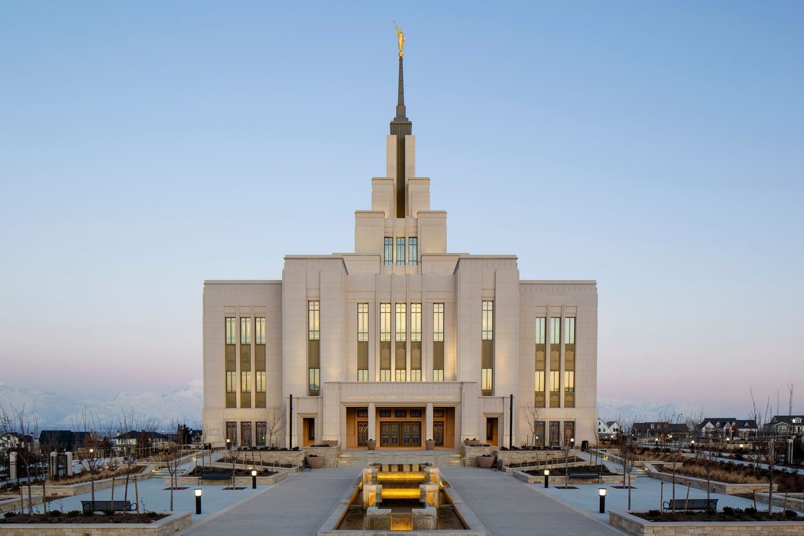 Saratoga Springs Utah Temple in Utah, shown on its official venue website