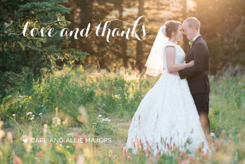 Salt Lake utah announcements wedding invitations