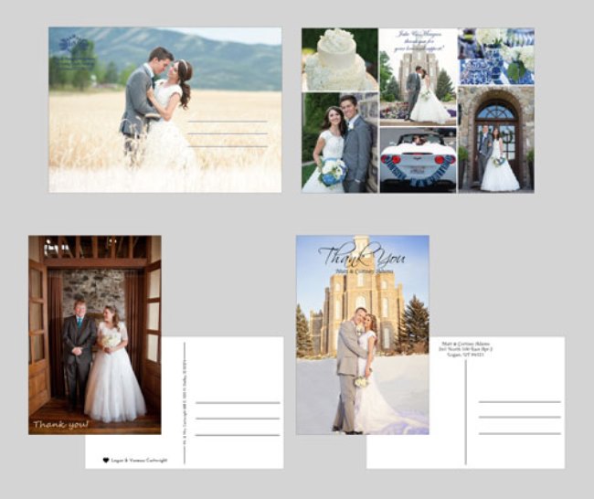Utah wedding invitations - Watkins Wedding Printing Postcards 2 Side
