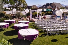 utah weddings decorations rentals I DO Decor backyard wedding