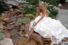 Utah wedding venue - Eldredge Manor waterfall